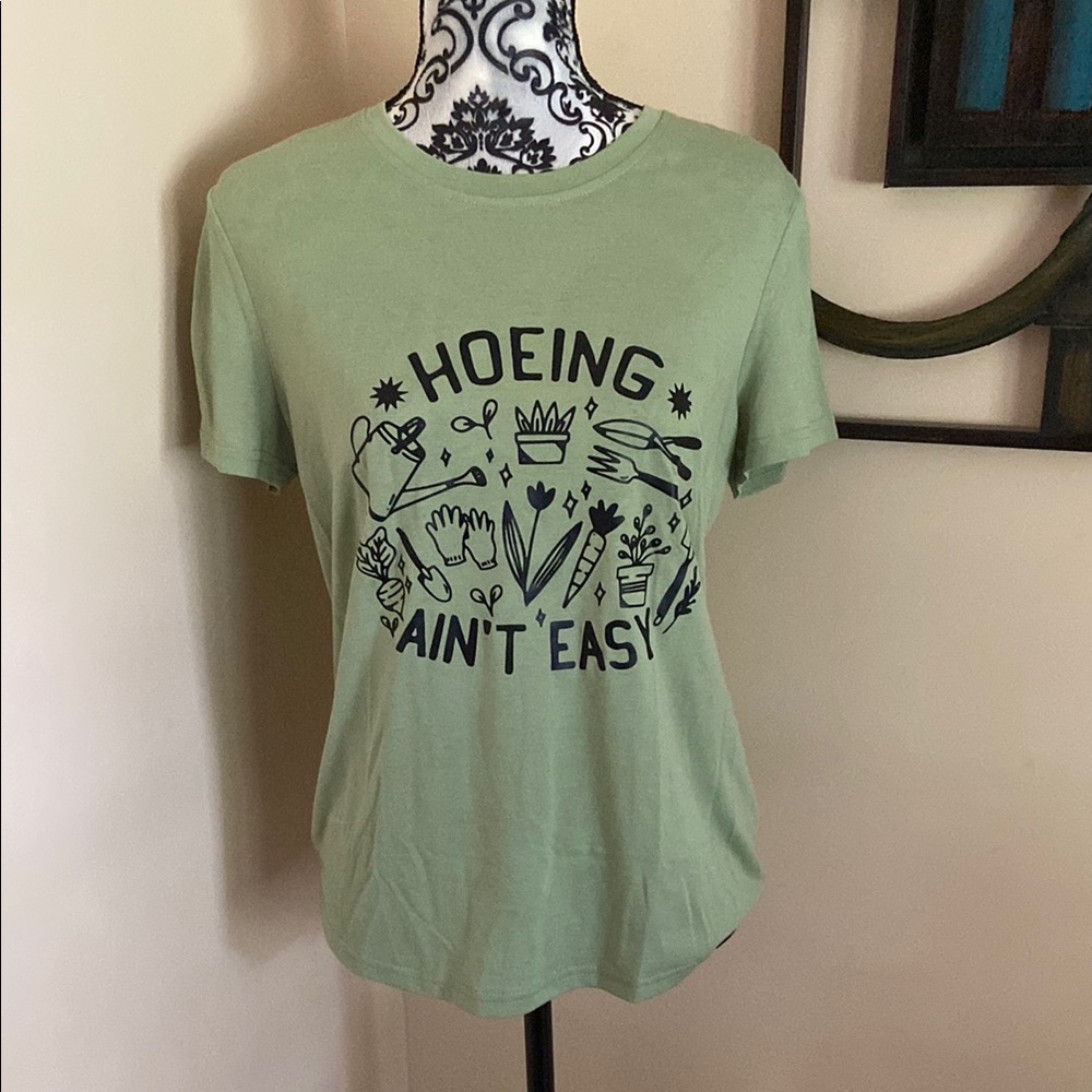 SHEIN Olive Green Graphic Tee